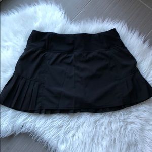 Black workout skort